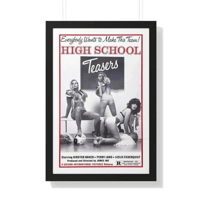 HIGH SCHOOL TEASERS 1978 - Framed Movie Poster 20" x 30" Black - The Sticker Space