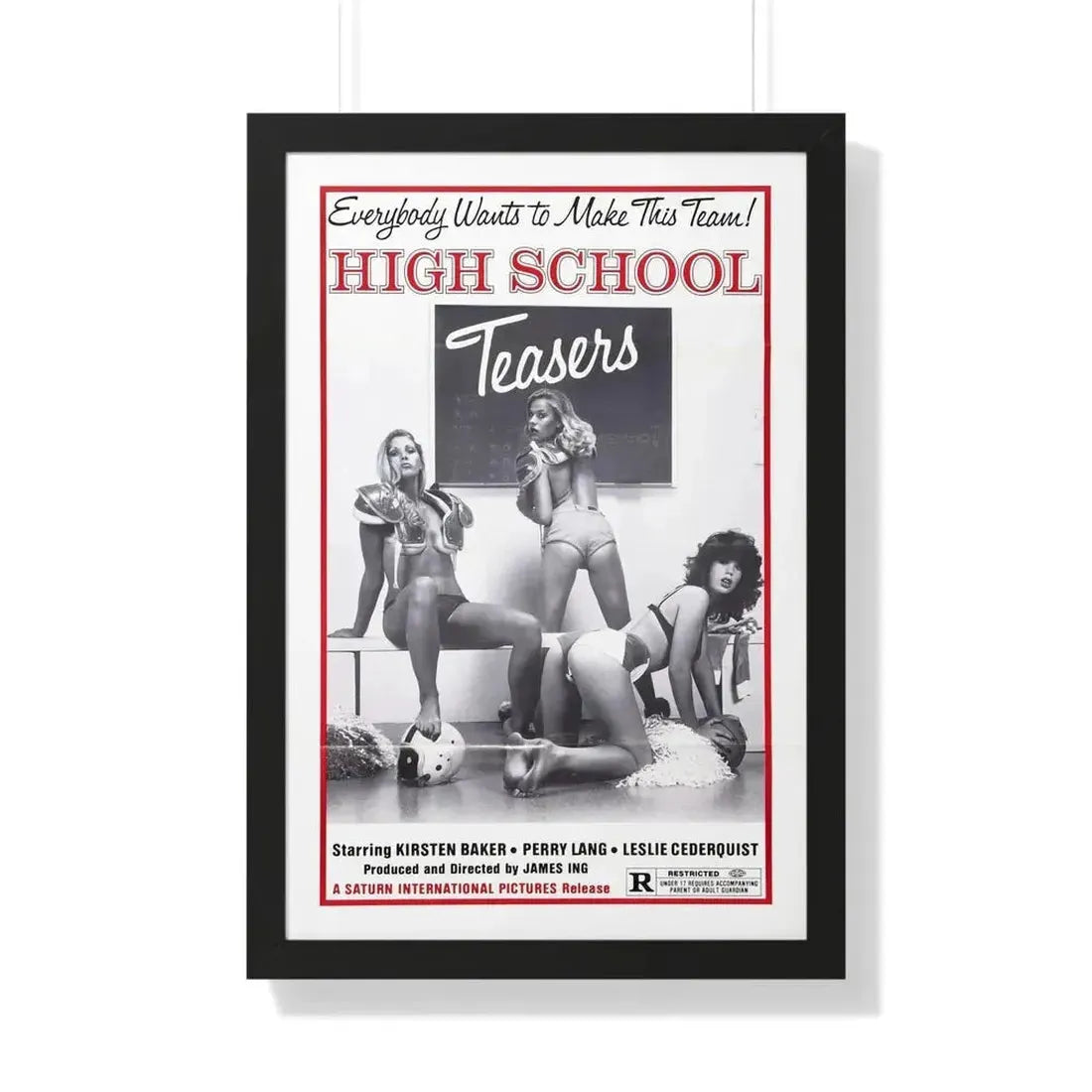 HIGH SCHOOL TEASERS 1978 - Framed Movie Poster - The Sticker Space