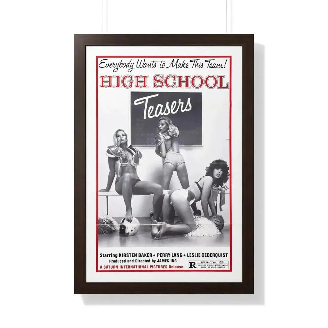 HIGH SCHOOL TEASERS 1978 - Framed Movie Poster - The Sticker Space