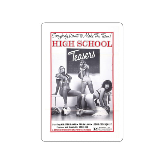 HIGH SCHOOL TEASERS 1978 Movie Poster STICKER Vinyl Die-Cut Decal-2 Inch-The Sticker Space