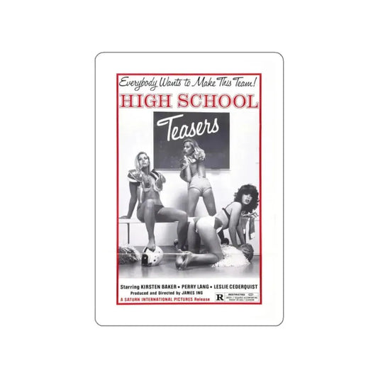 HIGH SCHOOL TEASERS 1978 Movie Poster STICKER Vinyl Die-Cut Decal 2 Inch - The Sticker Space