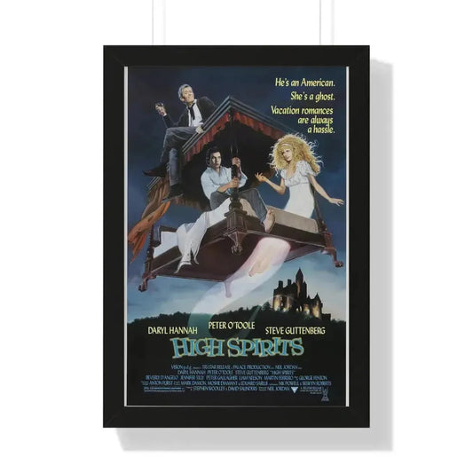 HIGH SPIRITS 1988 - Framed Movie Poster 16″ x 24″ Black - The Sticker Space