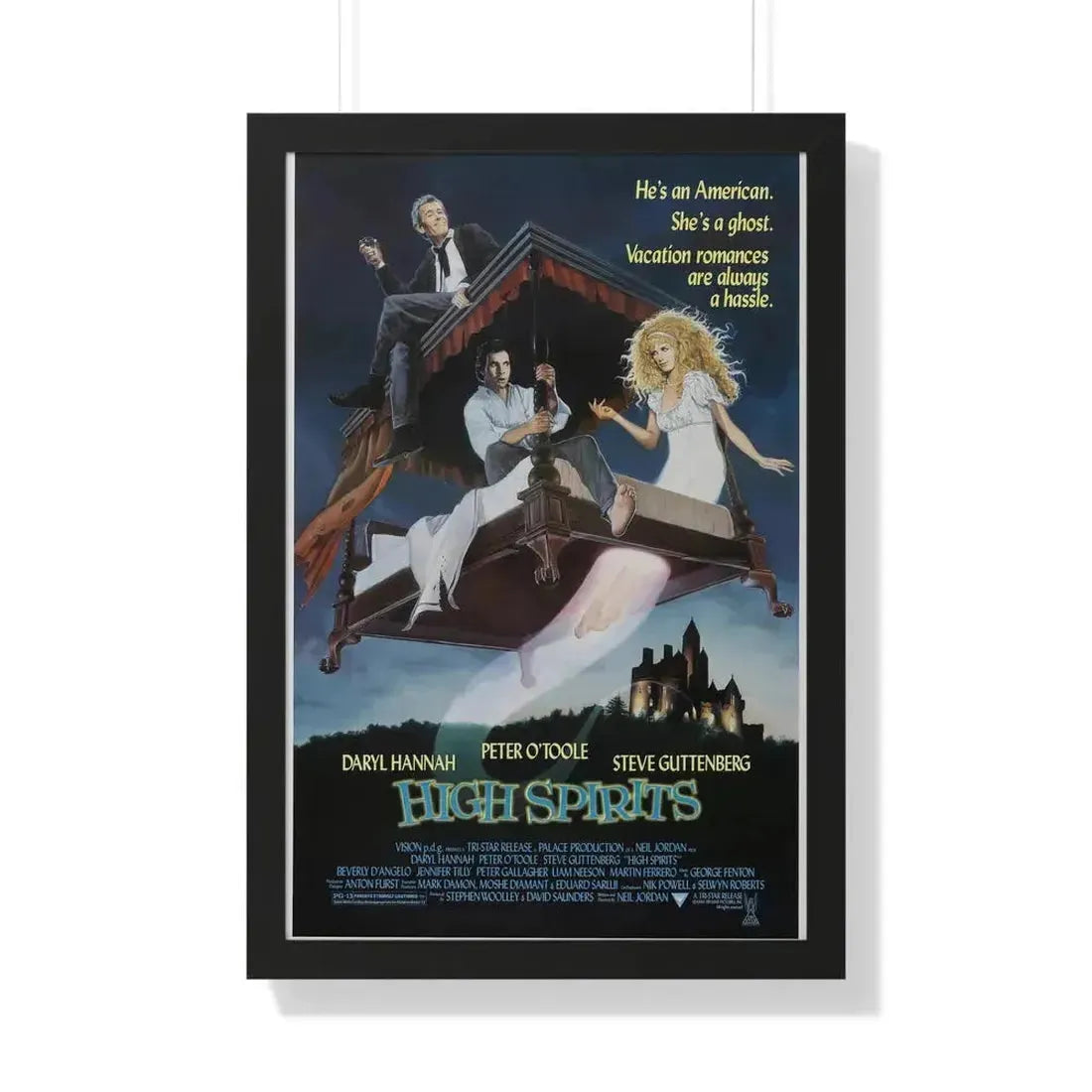 HIGH SPIRITS 1988 - Framed Movie Poster 20" x 30" Black - The Sticker Space