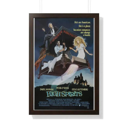 HIGH SPIRITS 1988 - Framed Movie Poster 20" x 30" Walnut - The Sticker Space