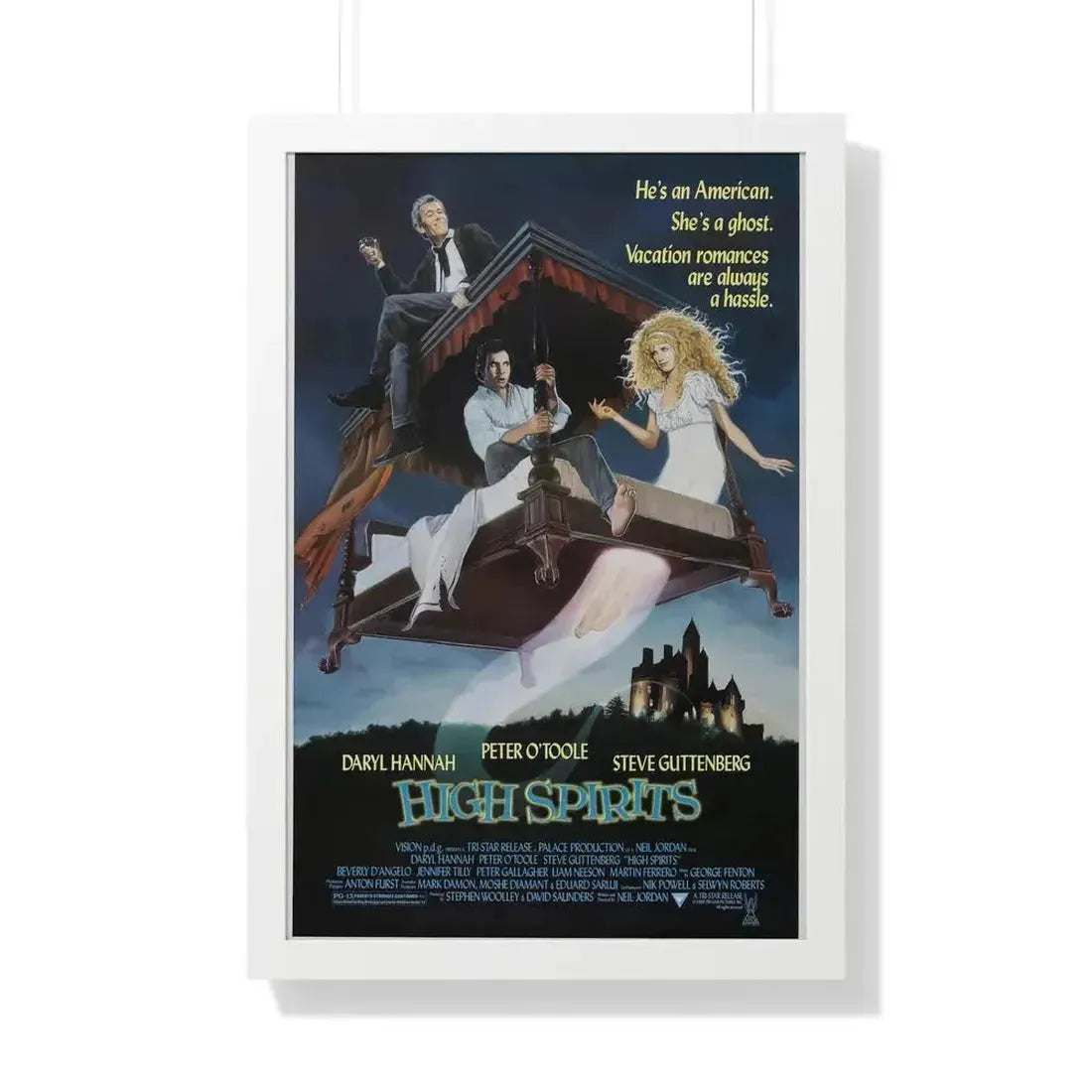 HIGH SPIRITS 1988 - Framed Movie Poster 20" x 30" White - The Sticker Space