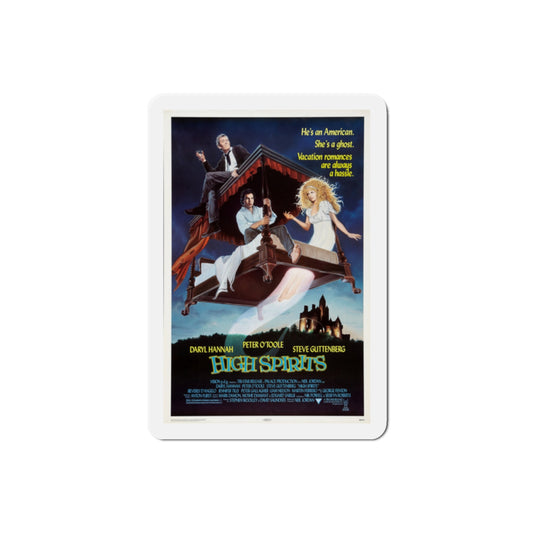 High Spirits 1988 Movie Poster Die-Cut Magnet-2" x 2"-The Sticker Space