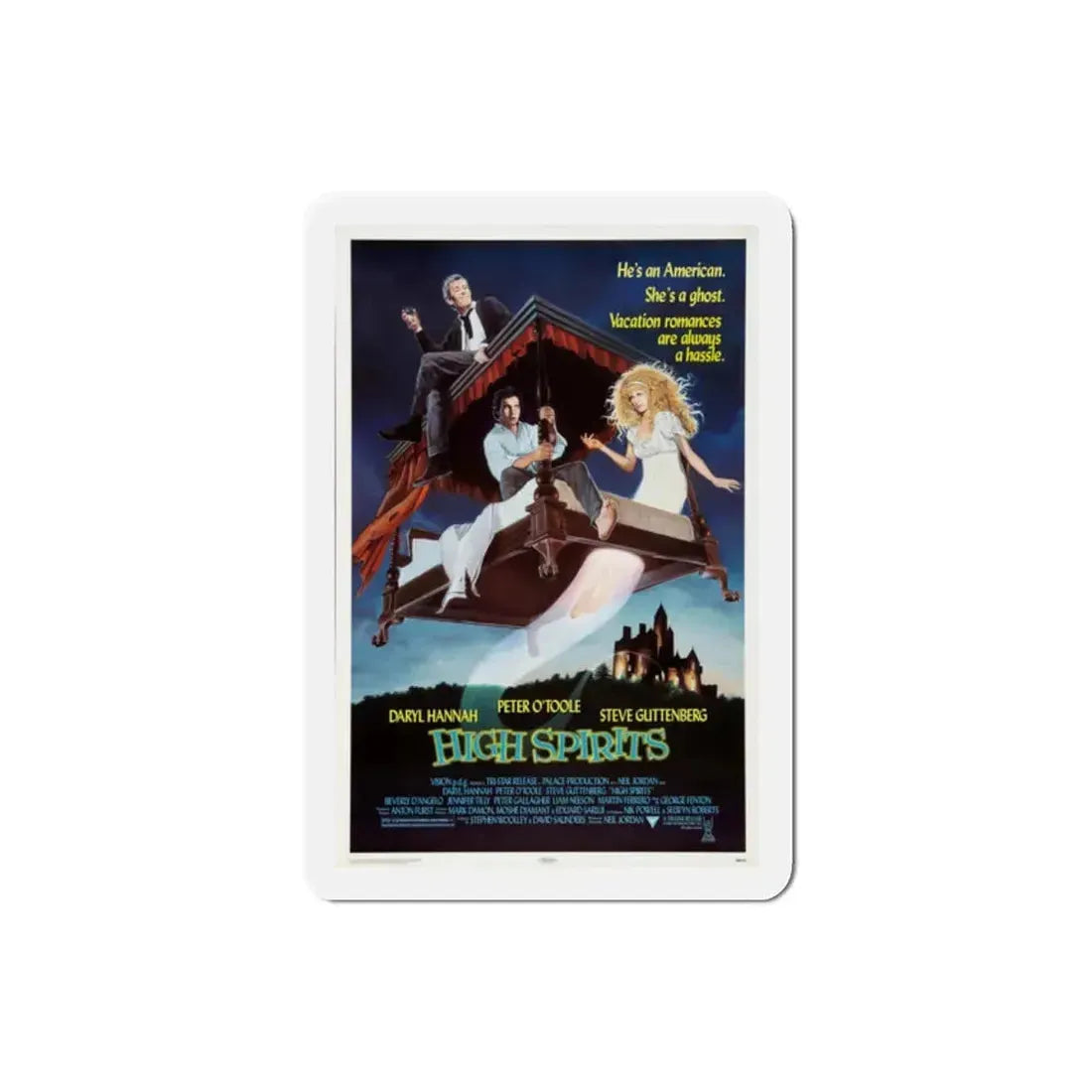 High Spirits 1988 Movie Poster Refrigerator Magnet 2 Inch - The Sticker Space
