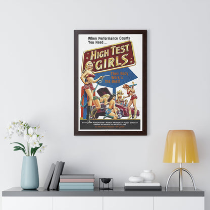 HIGH TEST GIRLS 1980 - Framed Movie Poster-The Sticker Space