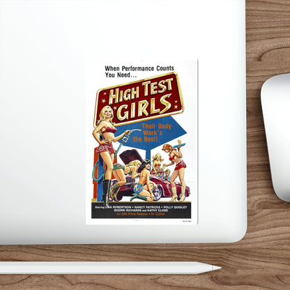 HIGH TEST GIRLS 1980 Movie Poster STICKER Vinyl Die-Cut Decal-The Sticker Space