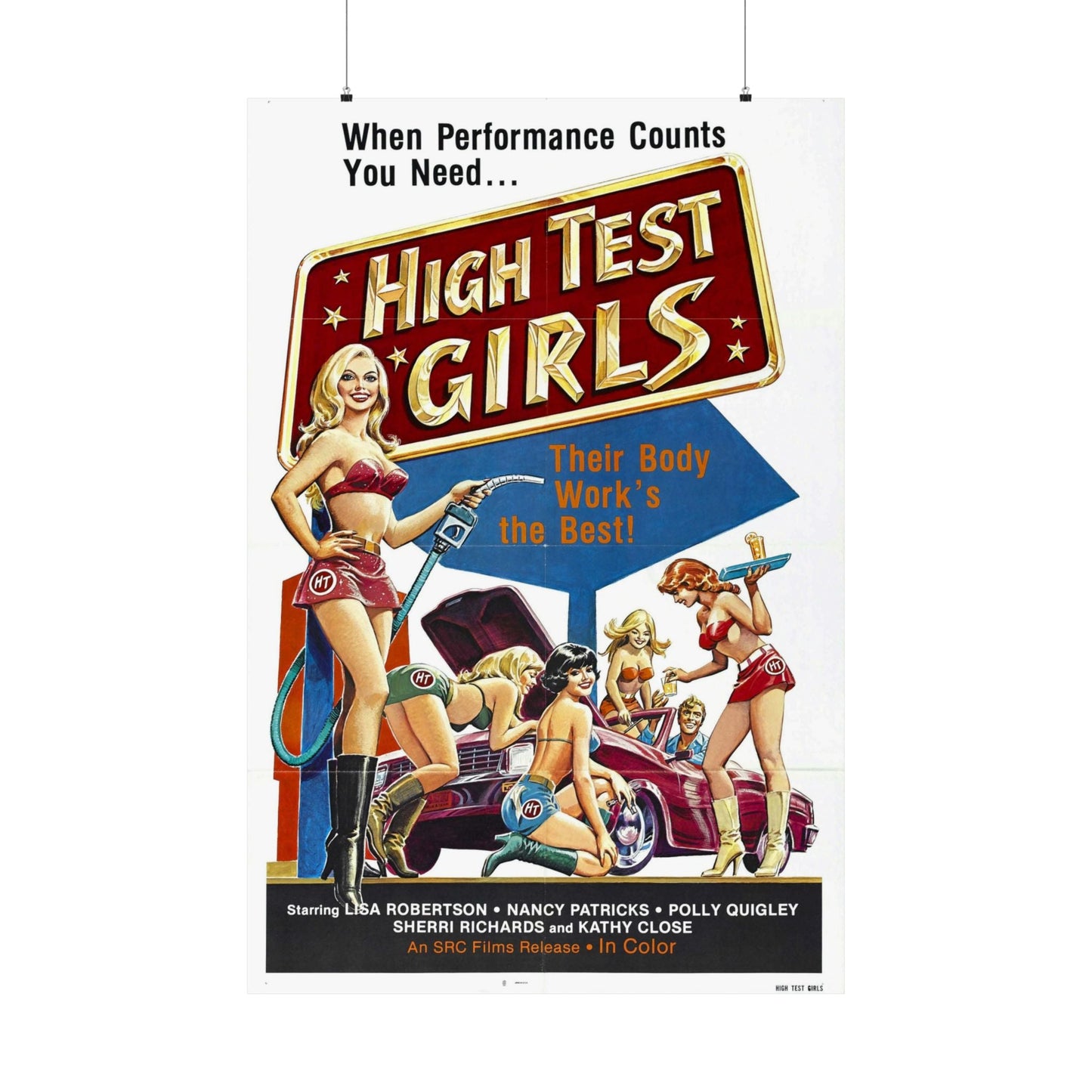 HIGH TEST GIRLS 1980 - Paper Movie Poster-36" x 54"-The Sticker Space