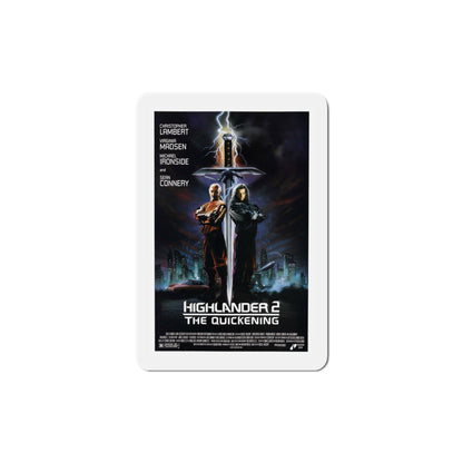 Highlander II The Quickening 1991 Movie Poster Die-Cut Magnet-6 × 6"-The Sticker Space