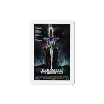 Highlander II The Quickening 1991 Movie Poster Refrigerator Magnet 3 Inch - The Sticker Space