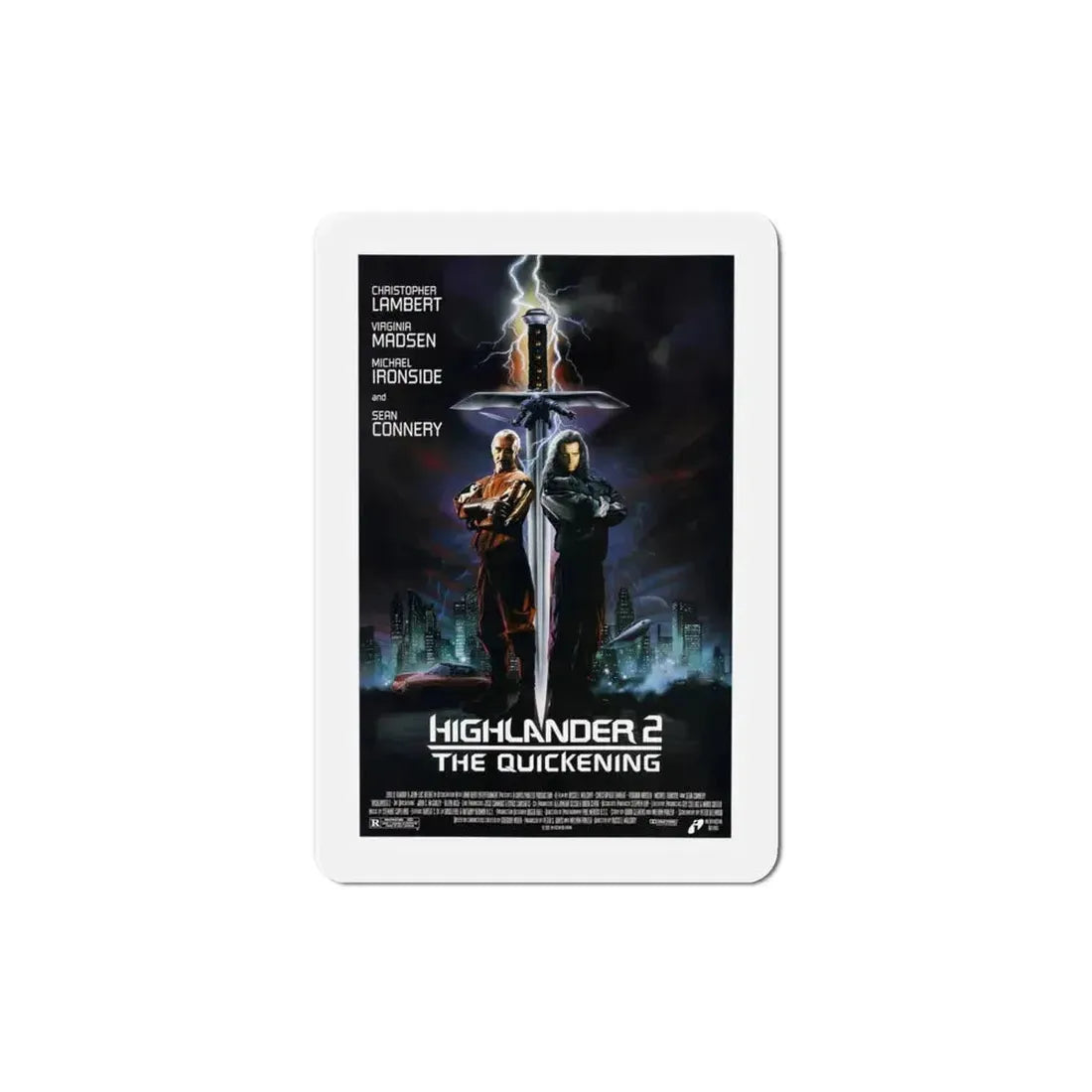 Highlander II The Quickening 1991 Movie Poster Refrigerator Magnet 4 Inch - The Sticker Space