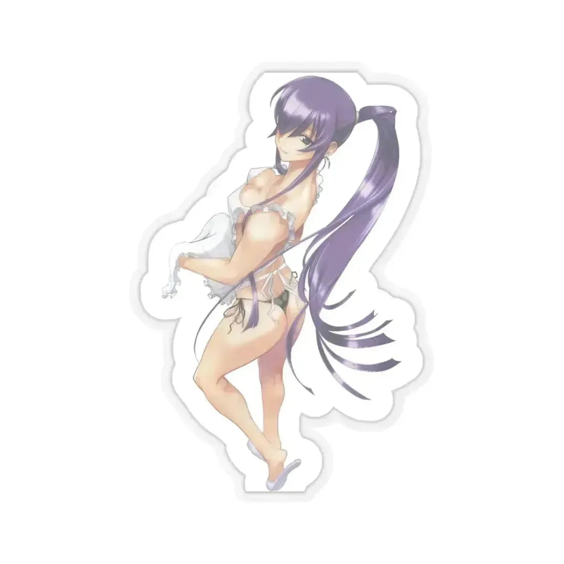 Highschool Of The Dead Busujima Saeko 1 (Anime/Ecchi) STICKER Vinyl Kiss-Cut Decal 3 Inch Transparent - The Sticker Space