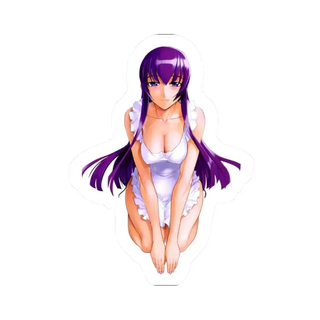 Highschool Of The Dead Busujima Saeko 2 (Anime/Ecchi) STICKER Vinyl Kiss-Cut Decal 2 Inch White - The Sticker Space