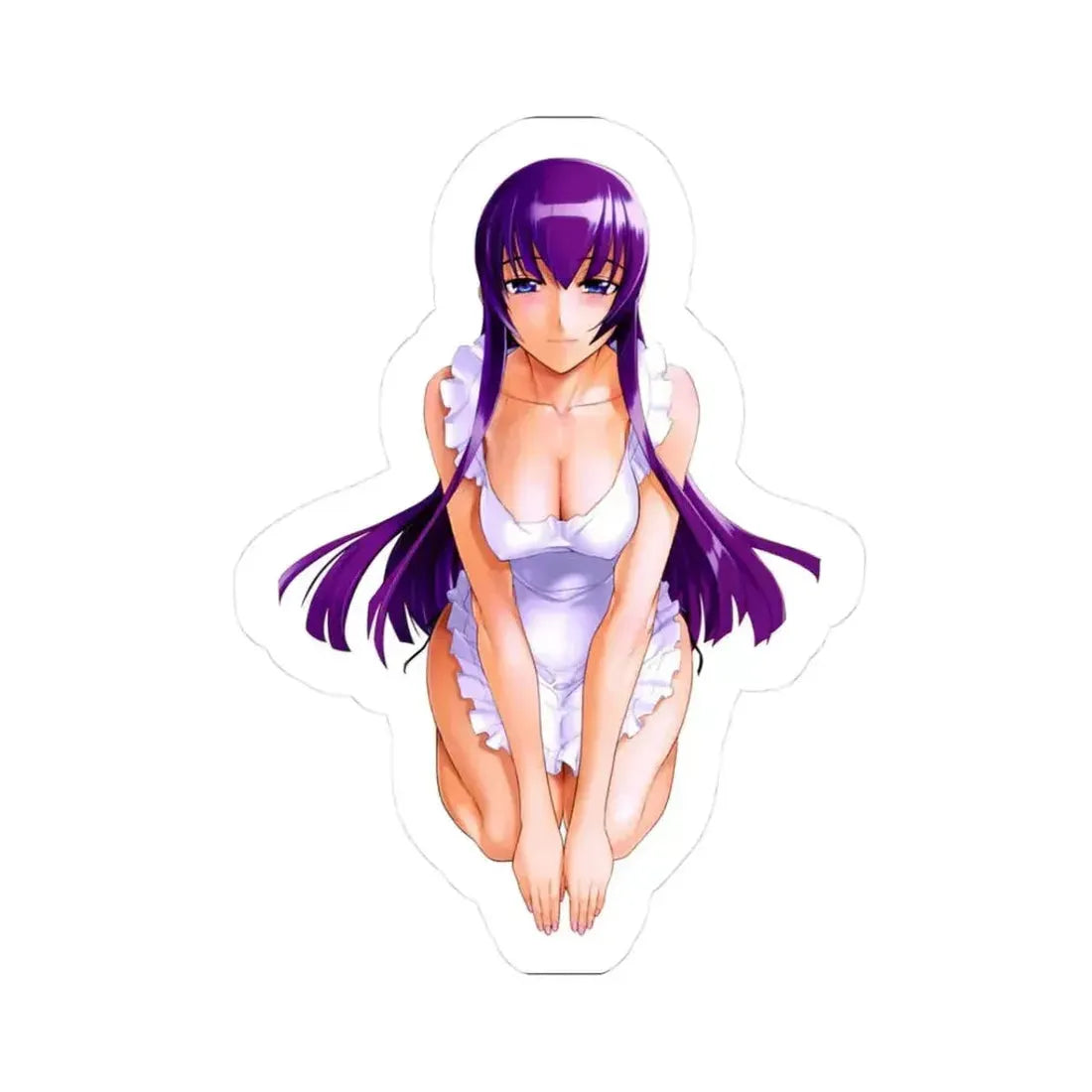 Highschool Of The Dead Busujima Saeko 2 (Anime/Ecchi) STICKER Vinyl Kiss-Cut Decal 3 Inch White - The Sticker Space