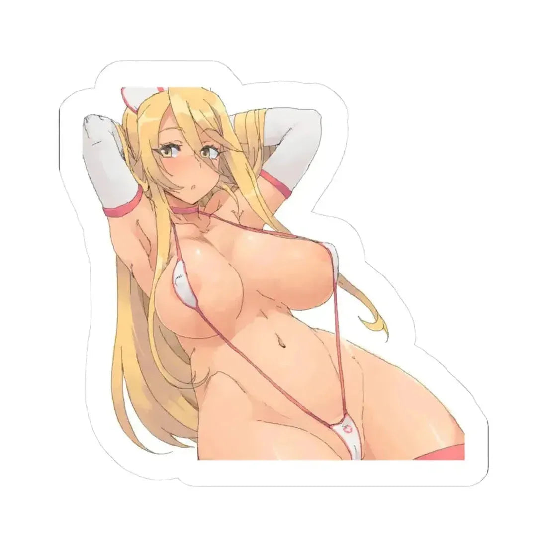 Highschool Of The Dead Marikawa Shizuka 4 (Anime/Ecchi) STICKER Vinyl Kiss-Cut Decal 4 Inch White - The Sticker Space