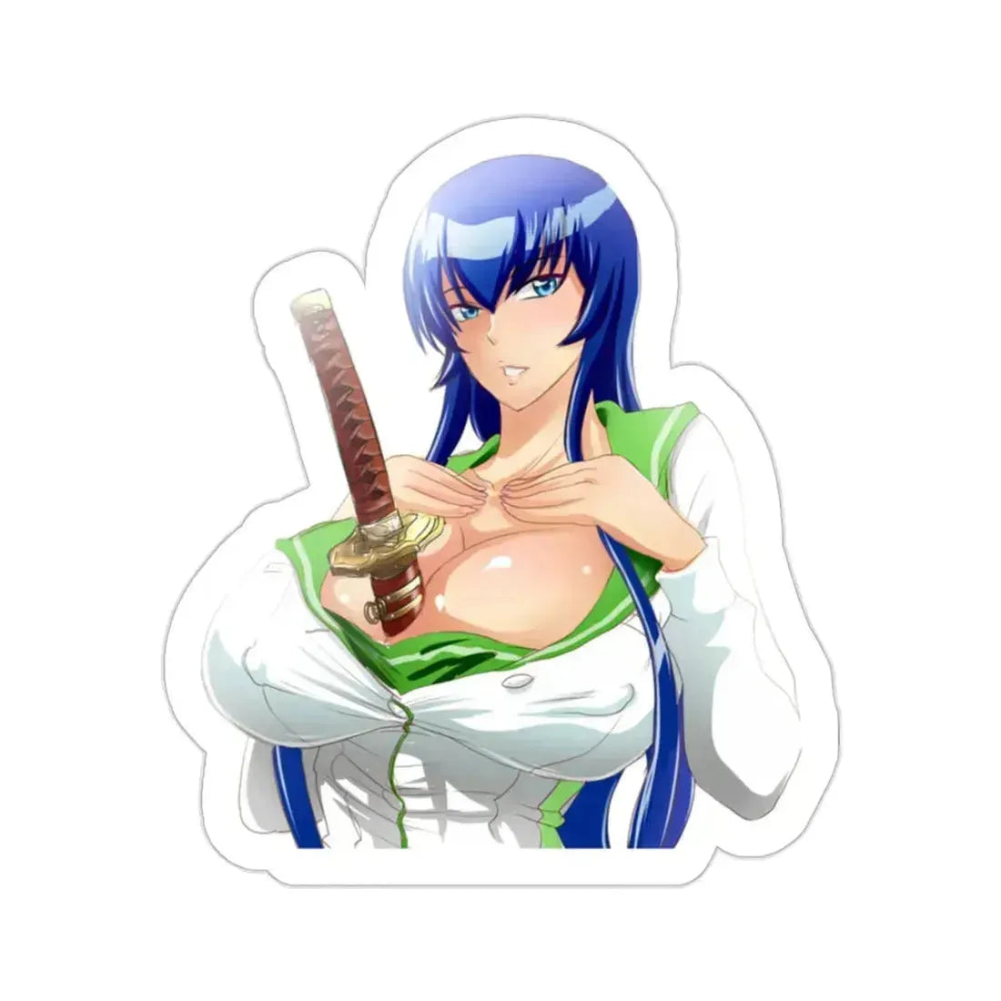 Highschool Of The Dead - Saeko Busujima v3 (Anime/Ecchi/Waifu) STICKER Vinyl Die-Cut Decal 2 Inch - The Sticker Space