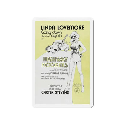 HIGHWAY HOOKERS 1975 Movie Poster - Refrigerator Magnet 4 Inch - The Sticker Space