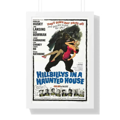 HILLBILLYS IN A HAUNTED HOUSE 1967 - Framed Movie Poster 16″ x 24″ White - The Sticker Space