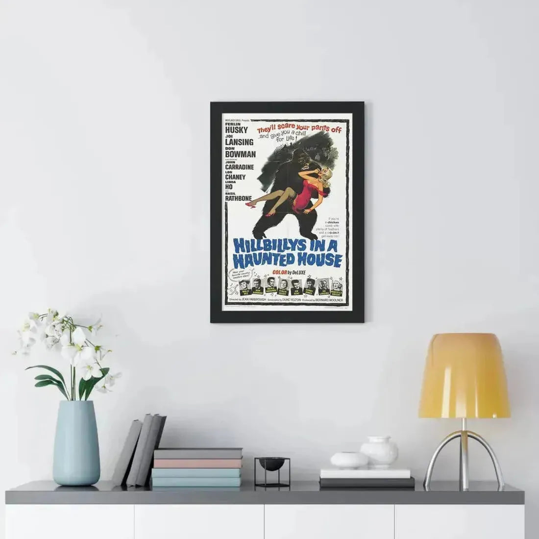 HILLBILLYS IN A HAUNTED HOUSE 1967 - Framed Movie Poster - The Sticker Space