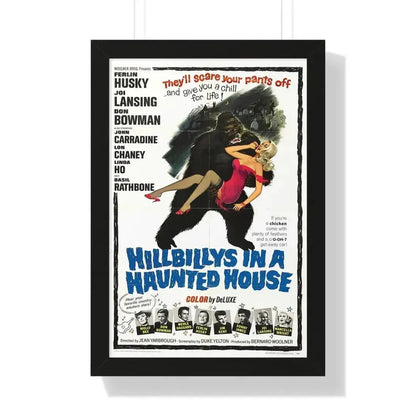 HILLBILLYS IN A HAUNTED HOUSE 1967 - Framed Movie Poster - The Sticker Space