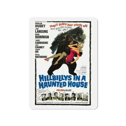 HILLBILLYS IN A HAUNTED HOUSE 1967 Movie Poster - Refrigerator Magnet 2 Inch - The Sticker Space