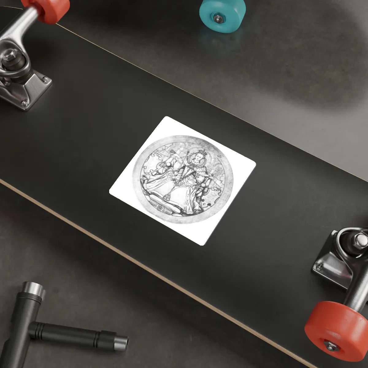 SKU:27158618131972081643 Sticker types:White Shape:Die-Cut Sizes:4" × 4"