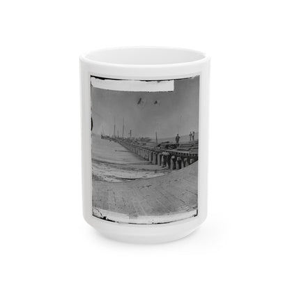 Hilton Head, S.C. Dock Built By Federal Troops (U.S. Civil War) White Coffee Mug-15oz-The Sticker Space