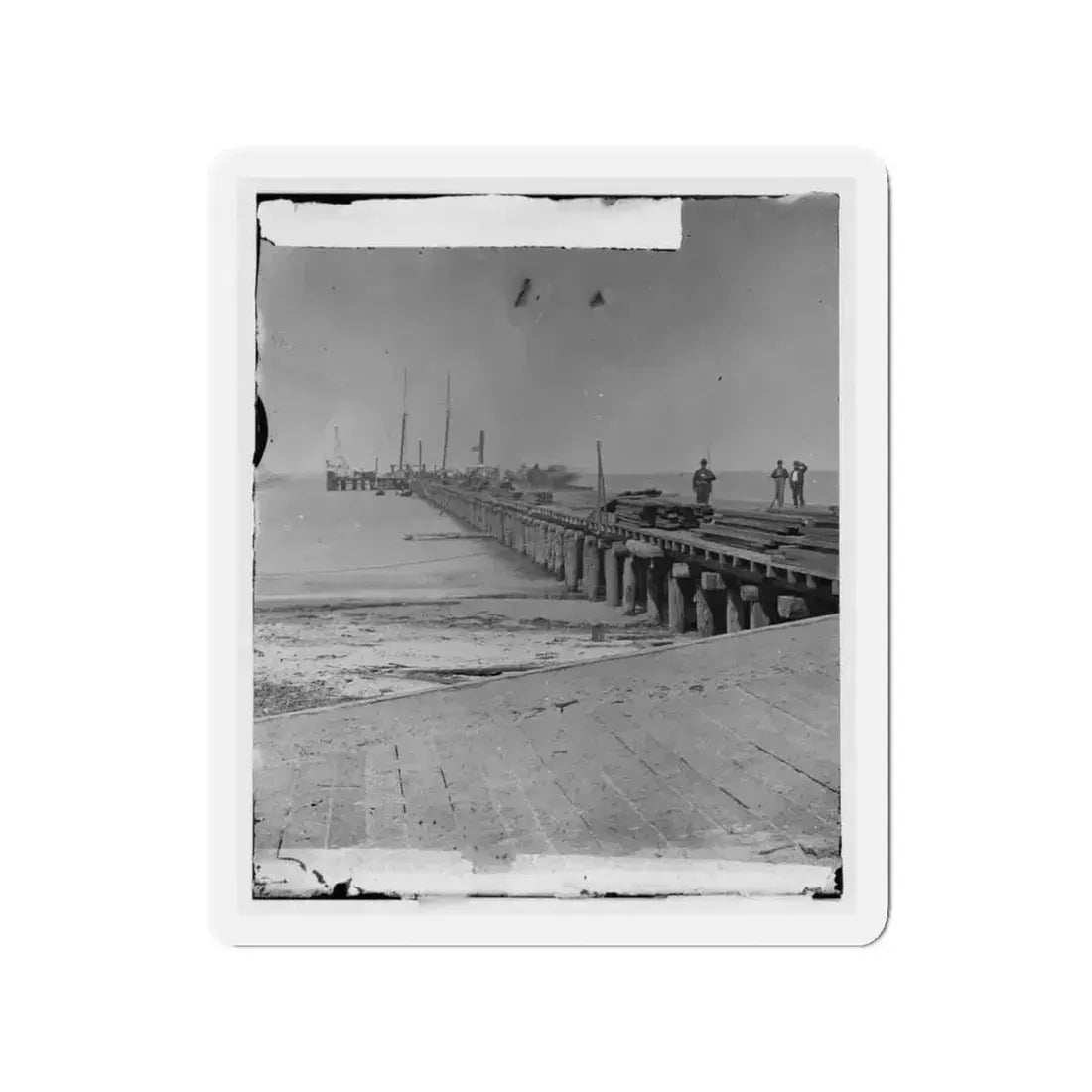Hilton Head, S.C. Dock Built By Federal Troops (U.S. Civil War) Refrigerator Magnet - The Sticker Space