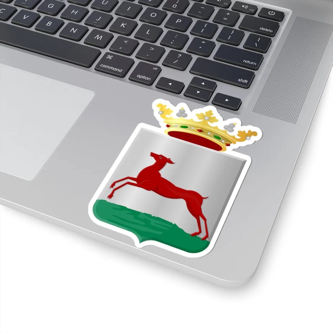 Hindeloopen wapen (Netherlands) (Coat of Arms) STICKER Vinyl Kiss-Cut Decal - The Sticker Space