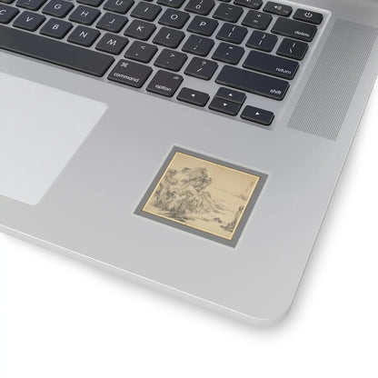 Hine Taizan - “At leisure in a lakeside grove in autumn” - 1850 v1 - STICKER Vinyl Kiss-Cut Decal