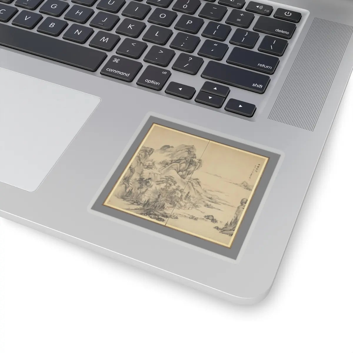 Hine Taizan - “At leisure in a lakeside grove in autumn” - 1850 v1 - STICKER Vinyl Kiss-Cut Decal