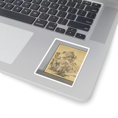 Hine Taizan - “At leisure in a lakeside grove in autumn” - 1850 v3 - STICKER Vinyl Kiss-Cut Decal