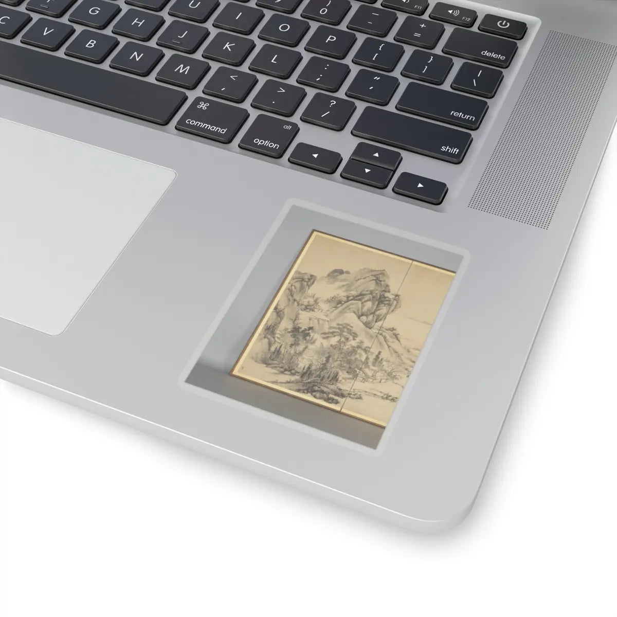 Hine Taizan - “At leisure in a lakeside grove in autumn” - 1850 v3 - STICKER Vinyl Kiss-Cut Decal