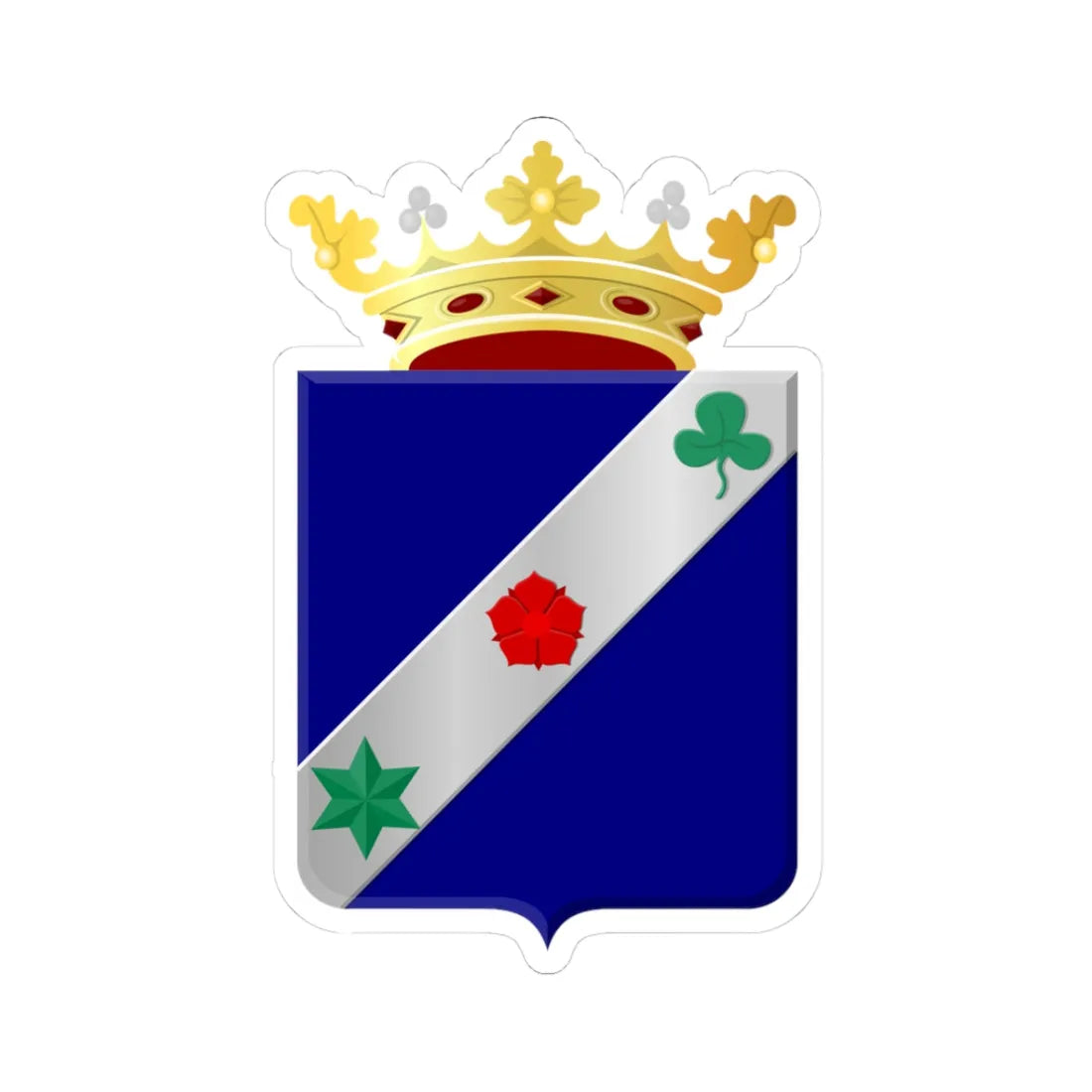 Hinnaarderadiel wapen (Netherlands) (Coat of Arms) STICKER Vinyl Kiss-Cut Decal 3 Inch White - The Sticker Space