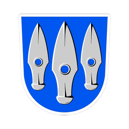 Hinnerjoki.vaakuna (Finland) (Coat of Arms) STICKER Vinyl Kiss-Cut Decal 4 Inch White - The Sticker Space