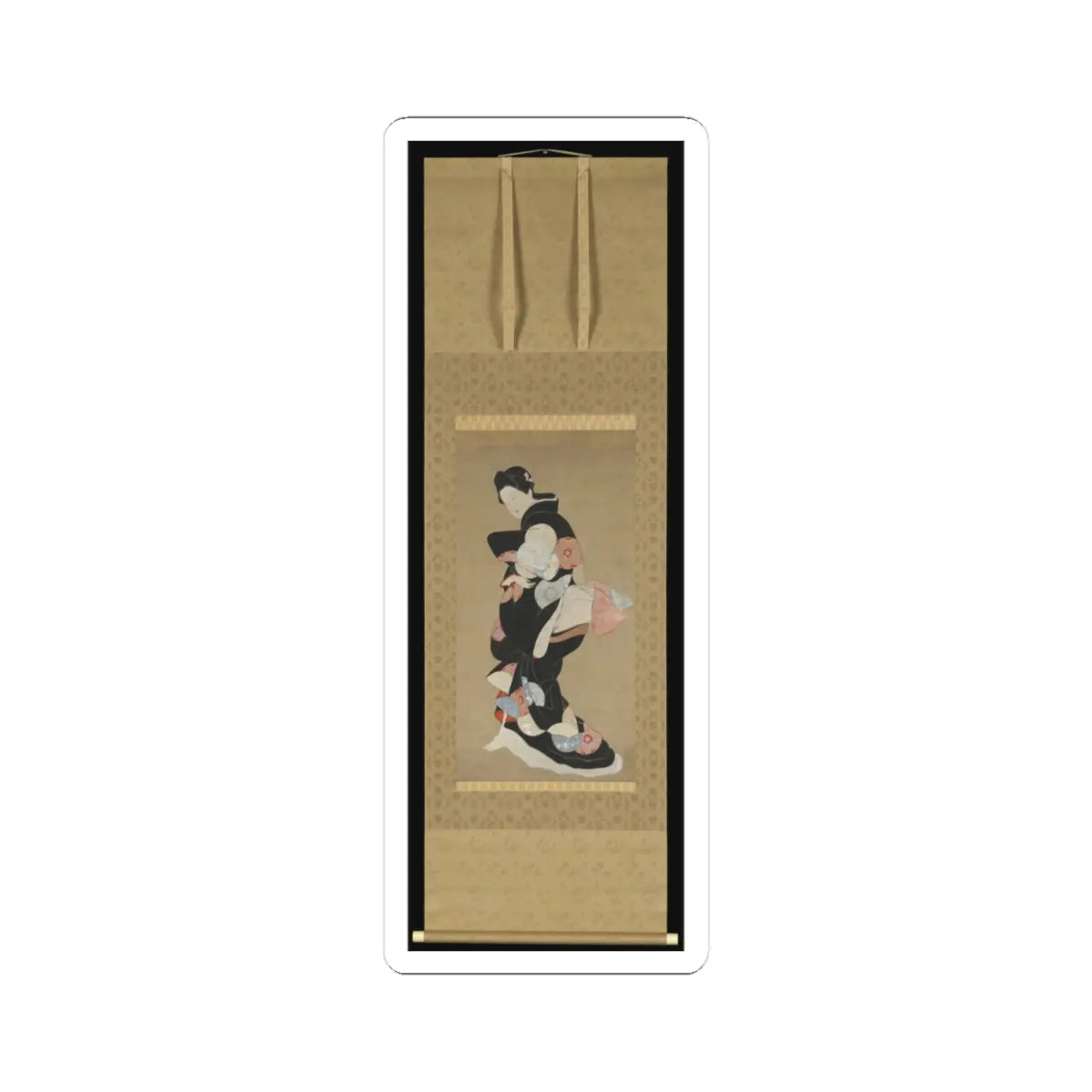 Hishikawa Moronobu 菱川師宣 - Dancer - unknown v2 - STICKER Vinyl Kiss-Cut Decal