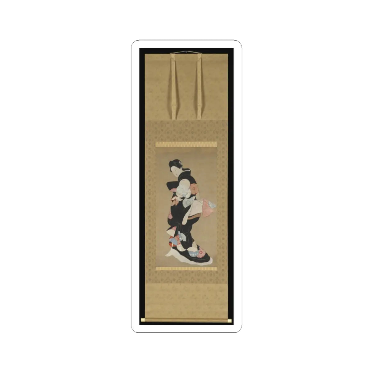 Hishikawa Moronobu 菱川師宣 - Dancer - unknown v2 - STICKER Vinyl Kiss-Cut Decal