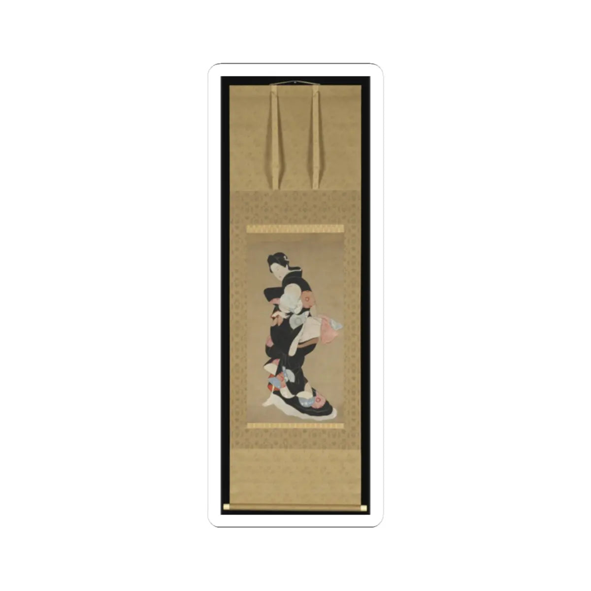 Hishikawa Moronobu 菱川師宣 - Dancer - unknown v2 - STICKER Vinyl Kiss-Cut Decal