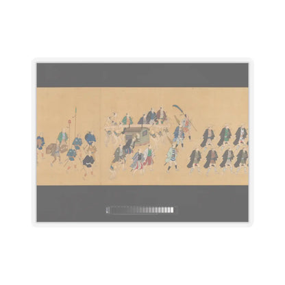 Hishikawa School - Daimyo Procession to Edo - ca. 1700 v10 - STICKER Vinyl Kiss-Cut Decal