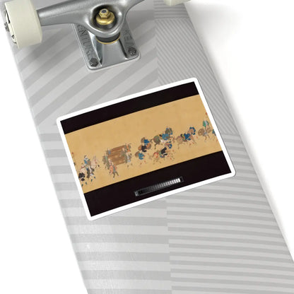 Hishikawa School - Daimyo Procession to Edo - ca. 1700 v11 - STICKER Vinyl Kiss-Cut Decal