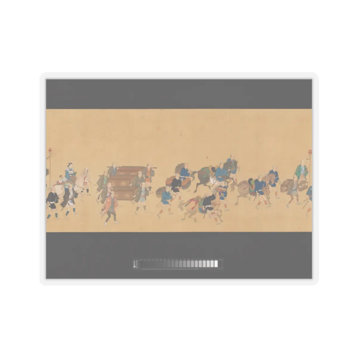 Hishikawa School - Daimyo Procession to Edo - ca. 1700 v11 - STICKER Vinyl Kiss-Cut Decal