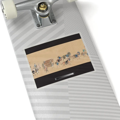 Hishikawa School - Daimyo Procession to Edo - ca. 1700 v11 - STICKER Vinyl Kiss-Cut Decal