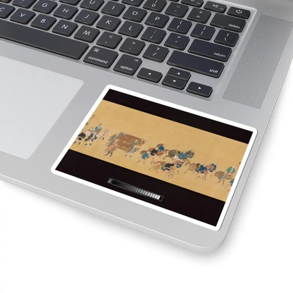 Hishikawa School - Daimyo Procession to Edo - ca. 1700 v11 - STICKER Vinyl Kiss-Cut Decal
