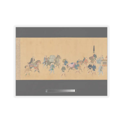 Hishikawa School - Daimyo Procession to Edo - ca. 1700 v16 - STICKER Vinyl Kiss-Cut Decal