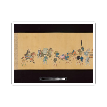 Hishikawa School - Daimyo Procession to Edo - ca. 1700 v16 - STICKER Vinyl Kiss-Cut Decal