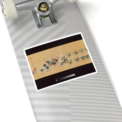 Hishikawa School - Daimyo Procession to Edo - ca. 1700 v5 - STICKER Vinyl Kiss-Cut Decal