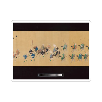 Hishikawa School - Daimyo Procession to Edo - ca. 1700 v5 - STICKER Vinyl Kiss-Cut Decal