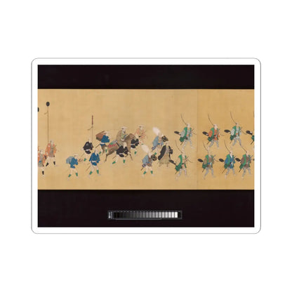 Hishikawa School - Daimyo Procession to Edo - ca. 1700 v5 - STICKER Vinyl Kiss-Cut Decal